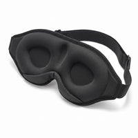 Black | 3D Sculpted Breathable Sleep Mask, inside angle