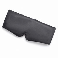Black | Silk Satin Sleep Mask, flat top