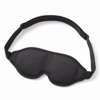 Black | 3D Sculpted Breathable Sleep Mask, full with strap