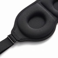 Black | 3D Sculpted Breathable Sleep Mask, macro
