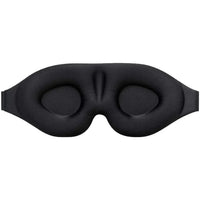 black | 3D Concave Cup Blackout Sleep Mask, inner side, contoured eye cups