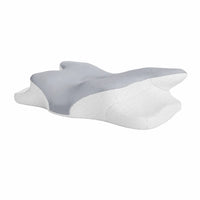 DARK GRAY | Cooling Memory Foam Pillow (66×40 cm), angled view from the side