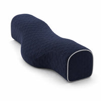 DEEP BLUE | Cervical Contour Memory Foam Pillow, end view