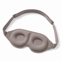 Gray | 3D Sculpted Breathable Sleep Mask, full with strap