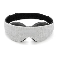 Gray | Memory Foam 3D Sleep Mask with Adjustable Eye Cups, outer shell, front view