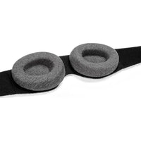 Gray | Memory Foam 3D Sleep Mask with Adjustable Eye Cups, eye cups on the strap