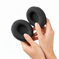 Gray | Memory Foam 3D Sleep Mask with Adjustable Eye Cups, removable eye cups in hand