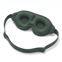 Green | 3D Sculpted Breathable Sleep Mask, full with strap