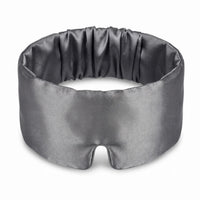 Grey | Silk Satin Sleep Mask, front