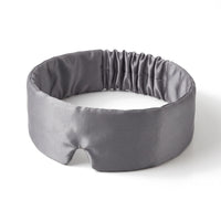 Grey | Silk Satin Sleep Mask, three quarter