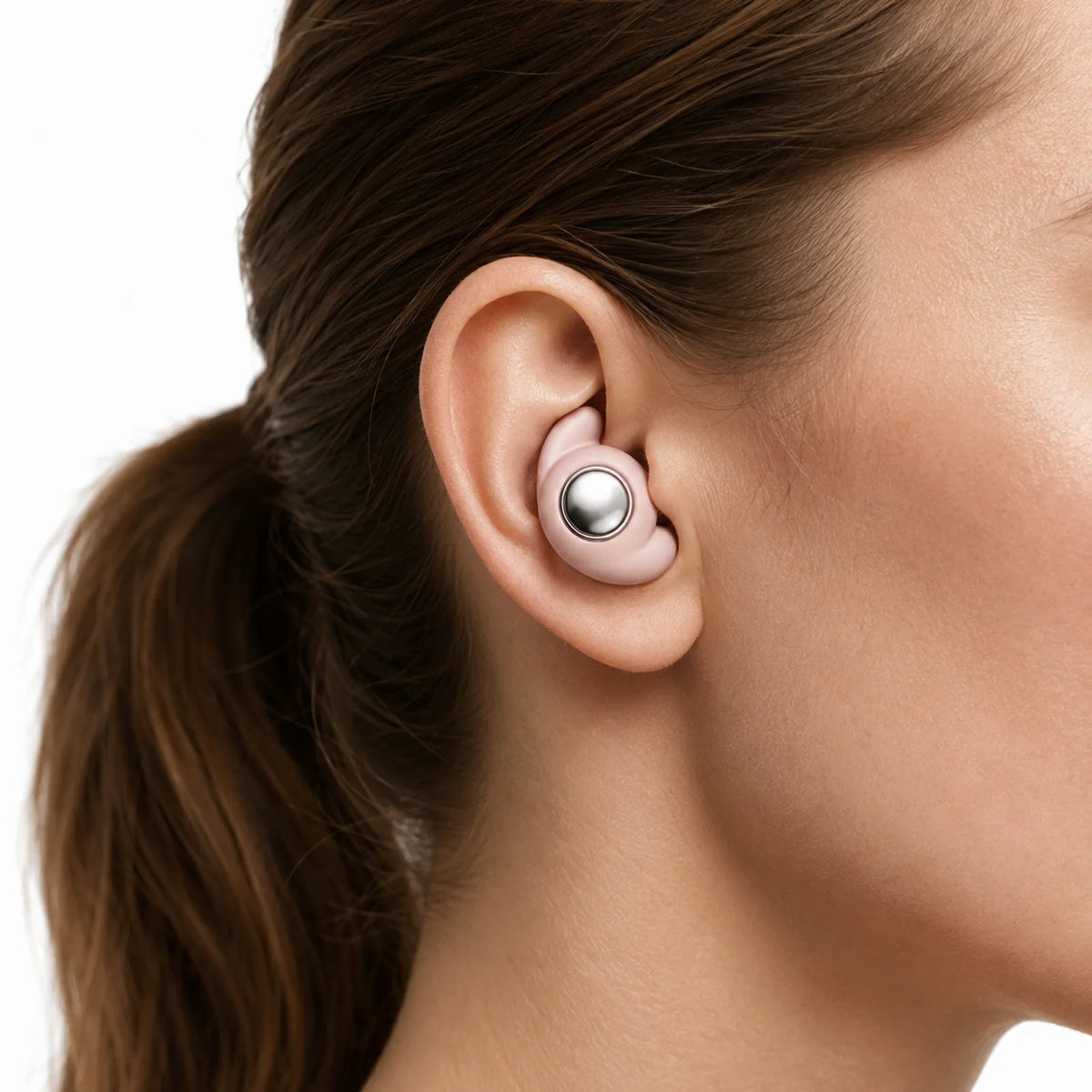 Reusable Silicone Earplugs with Case, Sizes S–XL