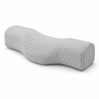 Light Grey | Cervical Contour Memory Foam Pillow, three-quarter view