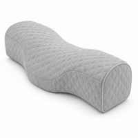 Light Grey | Cervical Contour Memory Foam Pillow, end view