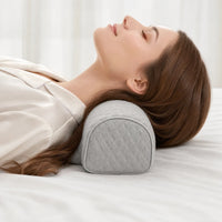 Light Grey | Cervical Contour Memory Foam Pillow, neck support, close-up