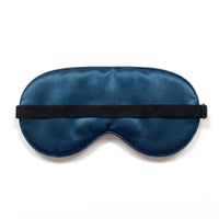 Petrol Blue | Soft Silk Blackout Sleep Mask, back
