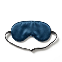 Petrol Blue | Soft Silk Blackout Sleep Mask, flat top