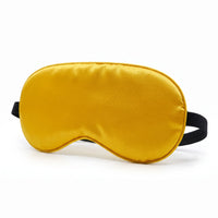 Golden Yellow | Soft Silk Blackout Sleep Mask, front
