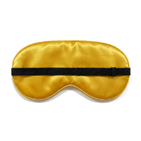 Golden Yellow | Soft Silk Blackout Sleep Mask, back