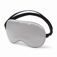 Silver Grey | Soft Silk Blackout Sleep Mask, front