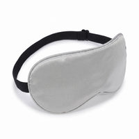 Silver Grey | Soft Silk Blackout Sleep Mask, three quarter