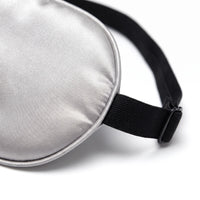 Silver Grey | Soft Silk Blackout Sleep Mask, macro