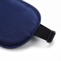 Navy | Soft Silk Blackout Sleep Mask, macro
