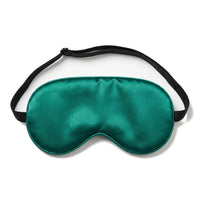 Emerald | Soft Silk Blackout Sleep Mask, flat top