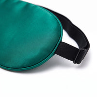 Emerald | Soft Silk Blackout Sleep Mask, macro