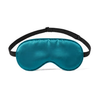 Peacock Teal | Soft Silk Blackout Sleep Mask, front
