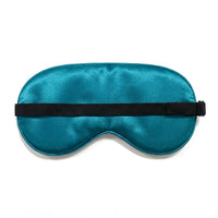 Peacock Teal | Soft Silk Blackout Sleep Mask, back