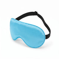 Sky Blue | Soft Silk Blackout Sleep Mask, three quarter