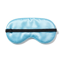 Sky Blue | Soft Silk Blackout Sleep Mask, back