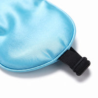 Sky Blue | Soft Silk Blackout Sleep Mask, macro
