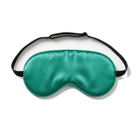 Jade Green | Soft Silk Blackout Sleep Mask, flat top