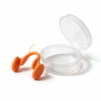Orange | Silicone Nasal Dilator Nose Clip, case open