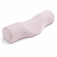 Pink | Cervical Contour Memory Foam Pillow, three-quarter view from the left