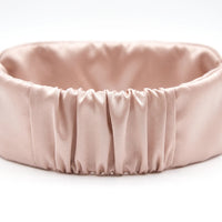 Pink | Silk Satin Sleep Mask, closeup