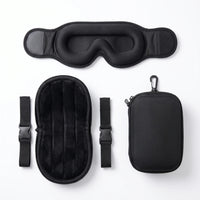 Upgrade Set | Blackout Sleep Mask & Neck Pillow Travel Set, set on white