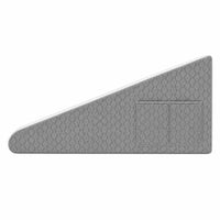 White and Gray | Foam Wedge Pillow for Elevated Sleeping, side profile
