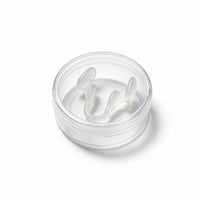 White | Silicone Nasal Dilator Nose Clip, case closed