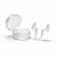 White | Silicone Nasal Dilator Nose Clip, case open