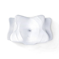WHITE | Cooling Memory Foam Pillow (66×40 cm), top-down view